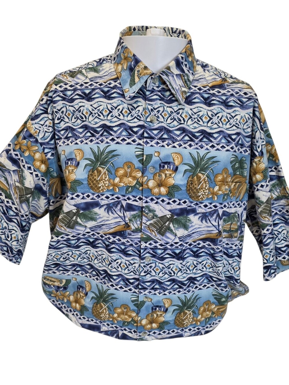 Pierre Cardin Hawaiian Shirt - Picture 2 of 5